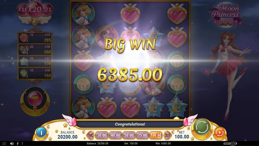 Moon Princess 100 Big Win